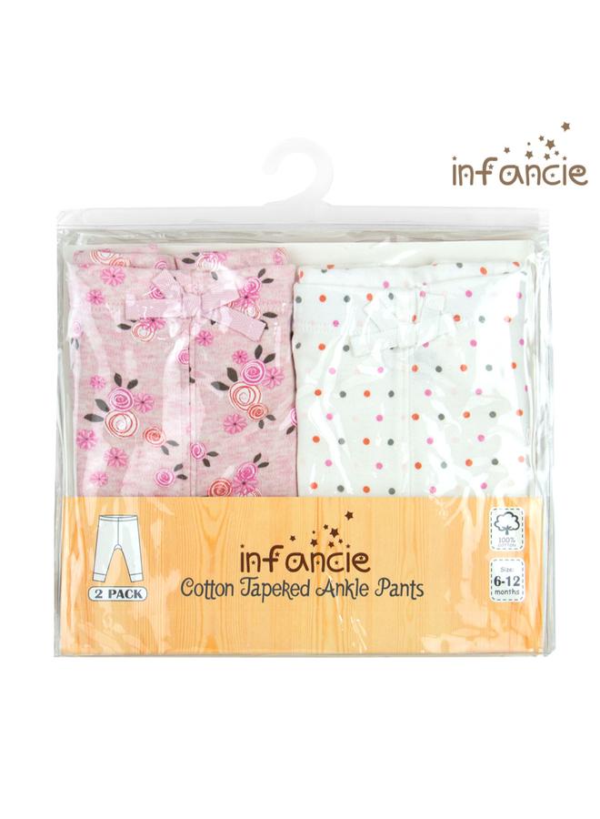 infancie Pack Of 2 - Baby Ultra-Soft Cotton Pants - Image 5