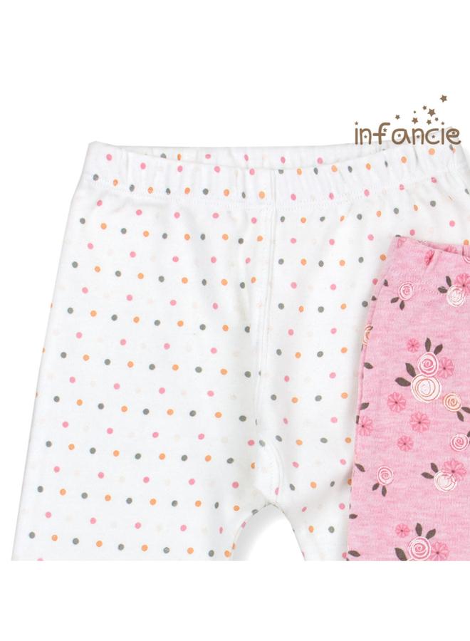 infancie Pack Of 2 - Baby Ultra-Soft Cotton Pants - Image 2