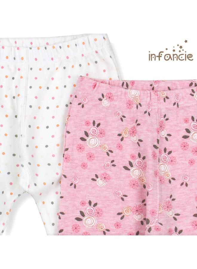 infancie Pack Of 2 - Baby Ultra-Soft Cotton Pants - Image 4