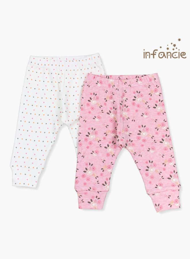 infancie Pack Of 2 - Baby Ultra-Soft Cotton Pants - Image 1