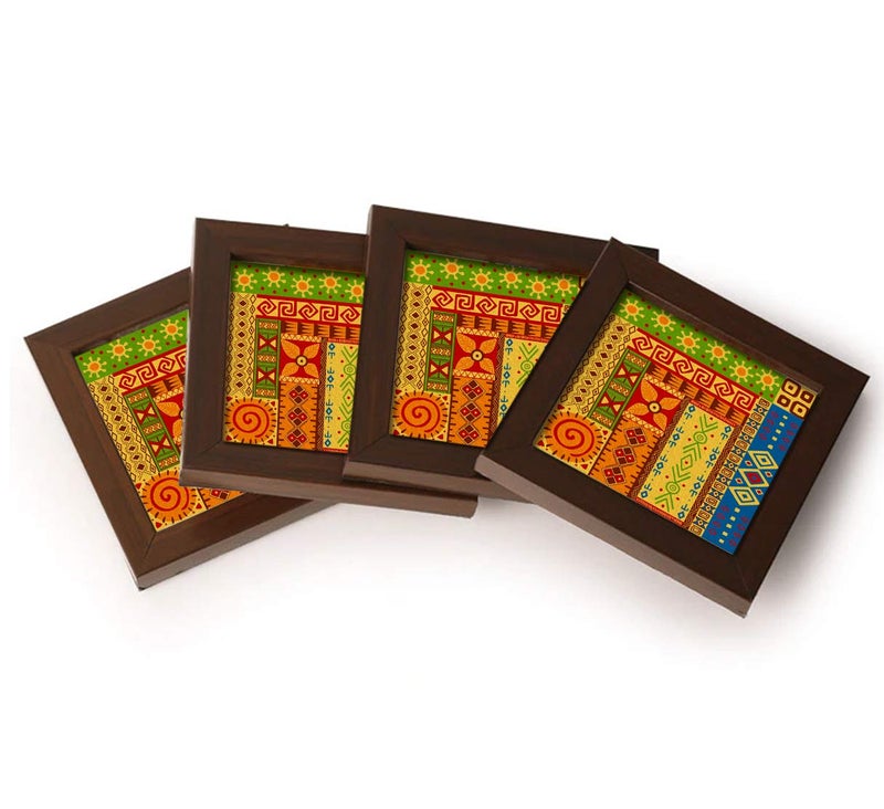 Paper Plane Design Designer Coasters Set (A) - Image 1