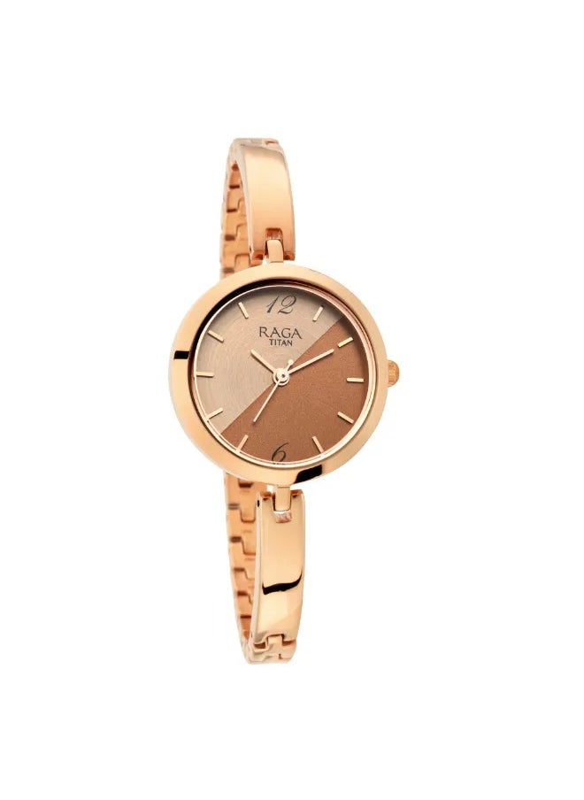TITAN Titan Raga Viva Quartz Analog Women Watch Rose Gold Dial With Rose Gold Colour Metal Strap  - Image 1