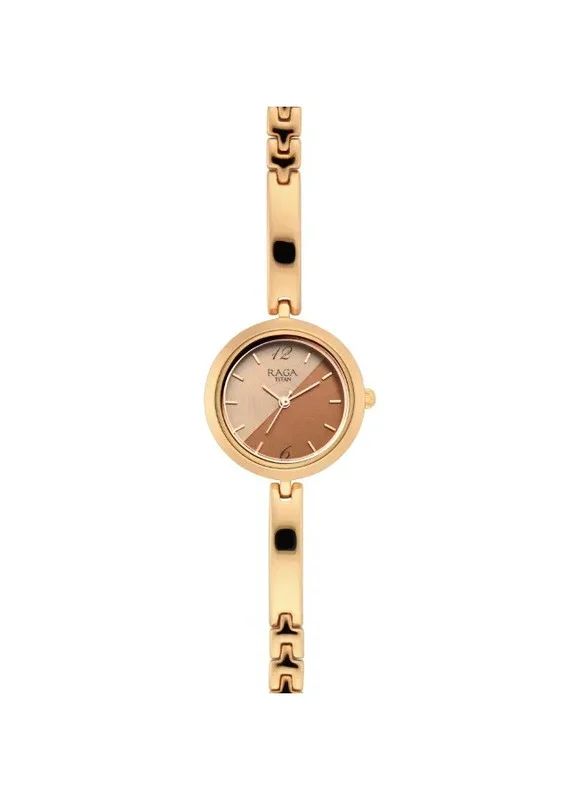 TITAN Titan Raga Viva Quartz Analog Women Watch Rose Gold Dial With Rose Gold Colour Metal Strap