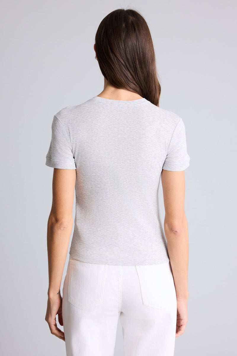 ديفاكتو تيشيرت نص كم سادة بيزك سليم فيت وياقة مستديرة - Image 5