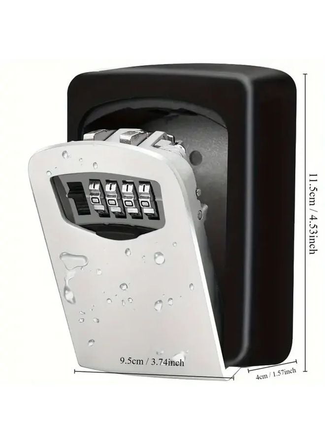 Red Heavy Duty Commercial Residential Key Lock Box Large Capacity 8 Key Safe - Image 4