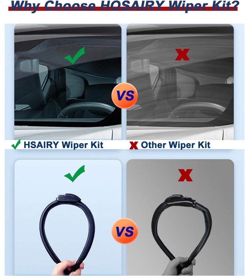 HOSAIRY مجموعة شفرة ذراع المساحات الخلفية HOSAIRY لسيارة بورش كايين - Image 5