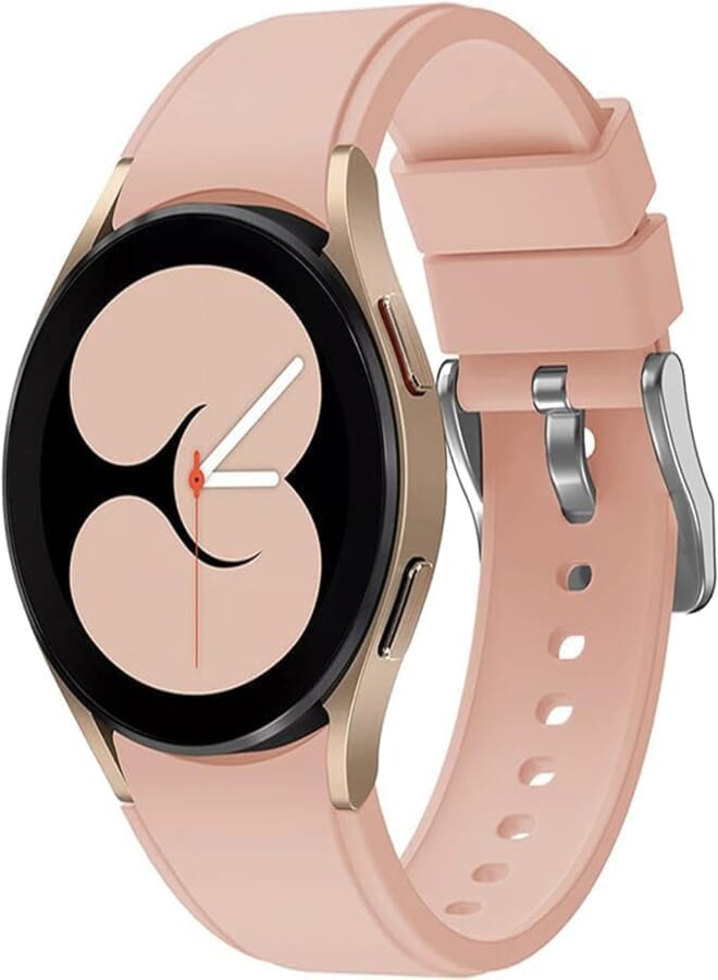 Silicone Replacement Band Specially Compatible with Samsung Galaxy Watch 5 Pro 45mm | Galaxy Watch 5 44mm / 40mm | Galaxy 4, No Hole Design 