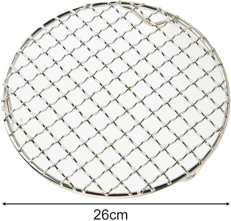 رف تبريد دائري من الفولاذ المقاوم للصدأ مقاس 26 سم للخبز في الفرن والبيتزا والكعك والشواء - Image 3