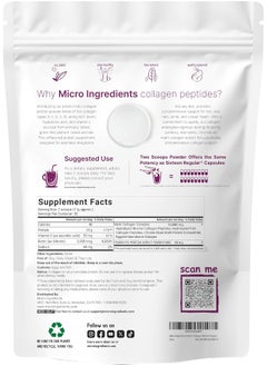 Micro Ingredients Multi Collagen Protein Powder 2 Pounds Unflavored Collagen Peptides Non-gmo  - Image 2