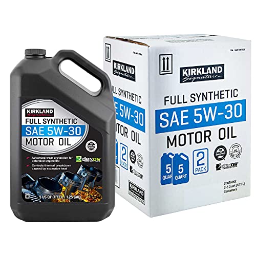 KIRKLAND SIGNATURE Full Synthetic SAE 5W-30 Motor Oil 5 Quart | 2 Pack - Image 1