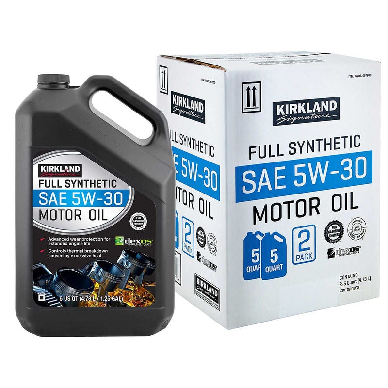 KIRKLAND SIGNATURE Full Synthetic SAE 5W-30 Motor Oil 5 Quart | 2 Pack - Image 5