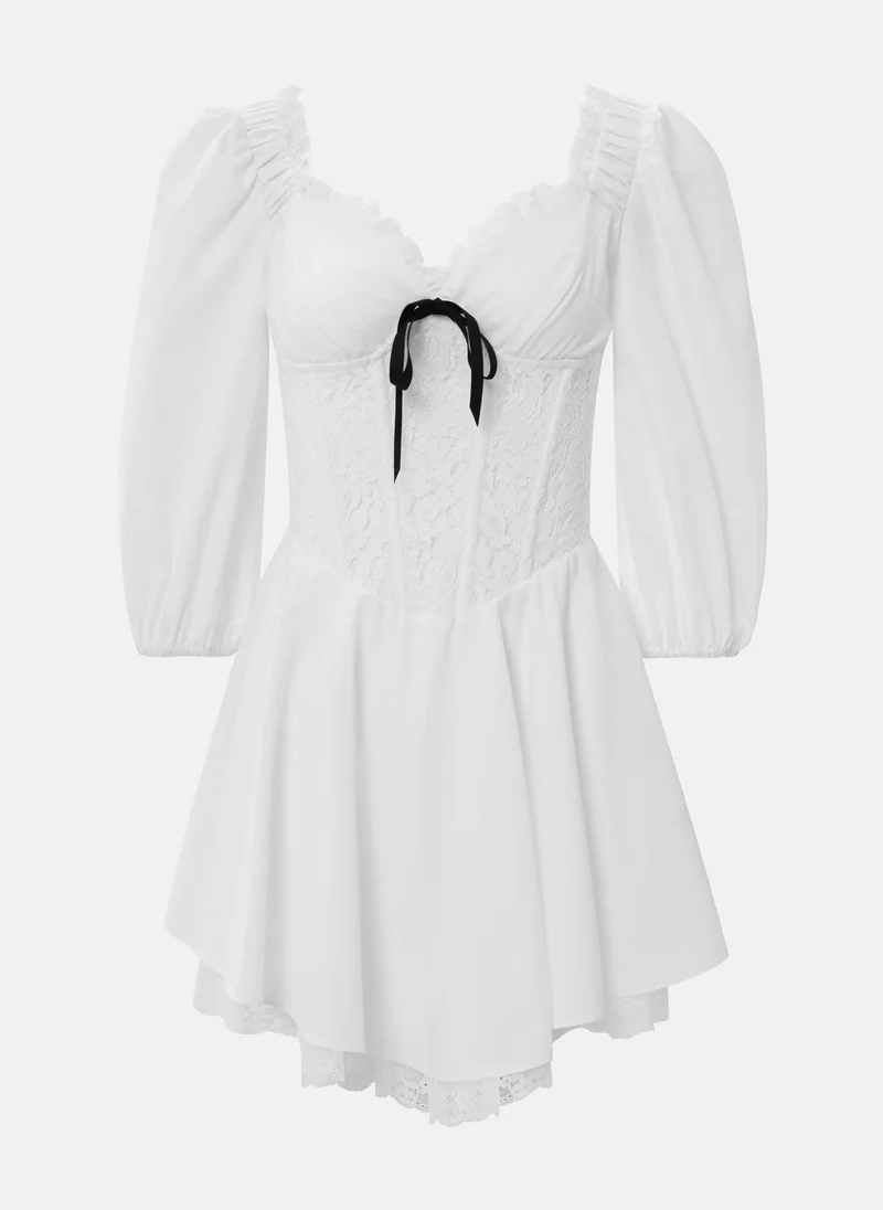 Lichi Mini dress with lace corset