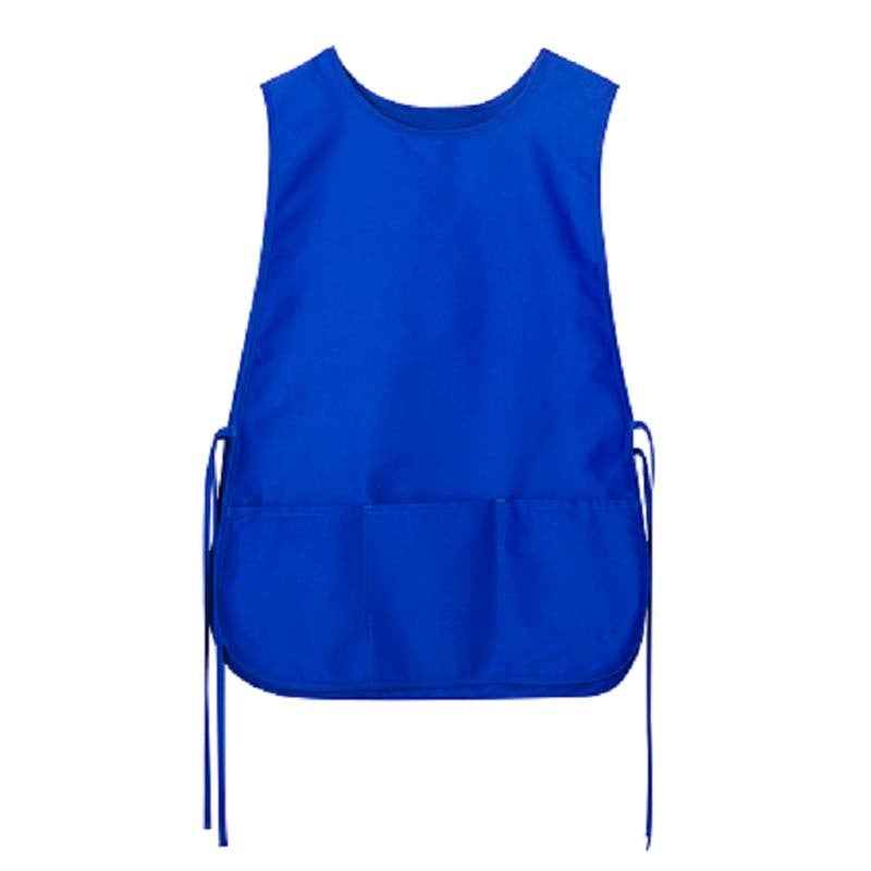Cobbler Vest Apron Sleeveless Art Chef Pockets Blue (three defense)