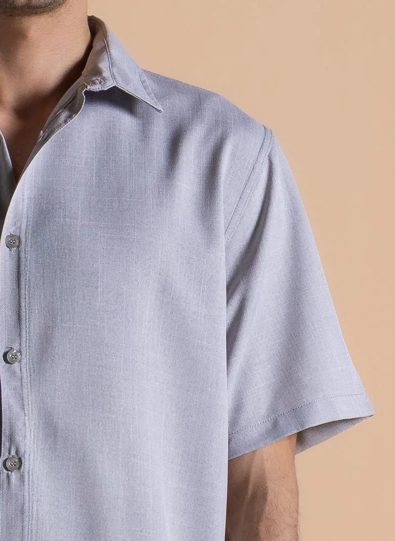 Shapes Grey COMFORT FIT SHIRT for Men | Best Price UAE