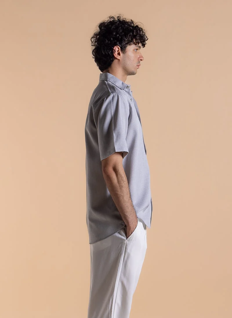 Shapes Grey COMFORT FIT SHIRT for Men | Best Price UAE