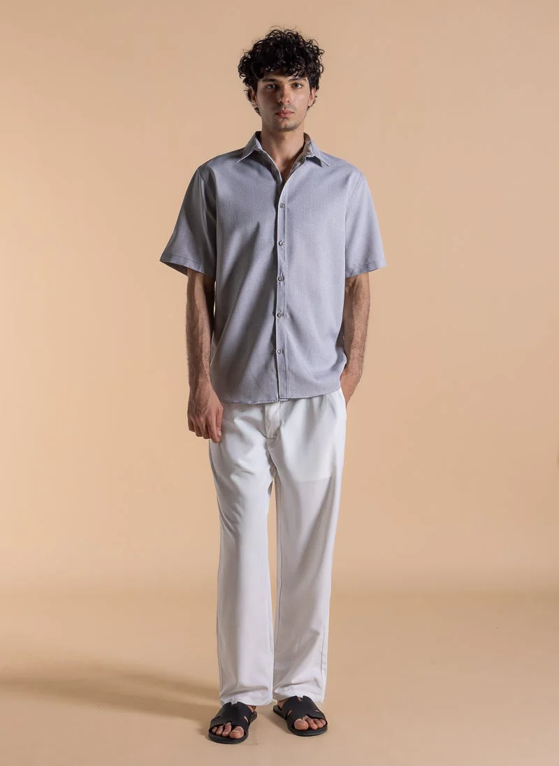 Shapes Grey COMFORT FIT SHIRT for Men | Best Price UAE