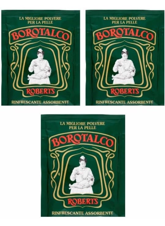 Borotalco Borotalco Talc Powder  100 G 35 Oz  Pack of 3  Italian Import 