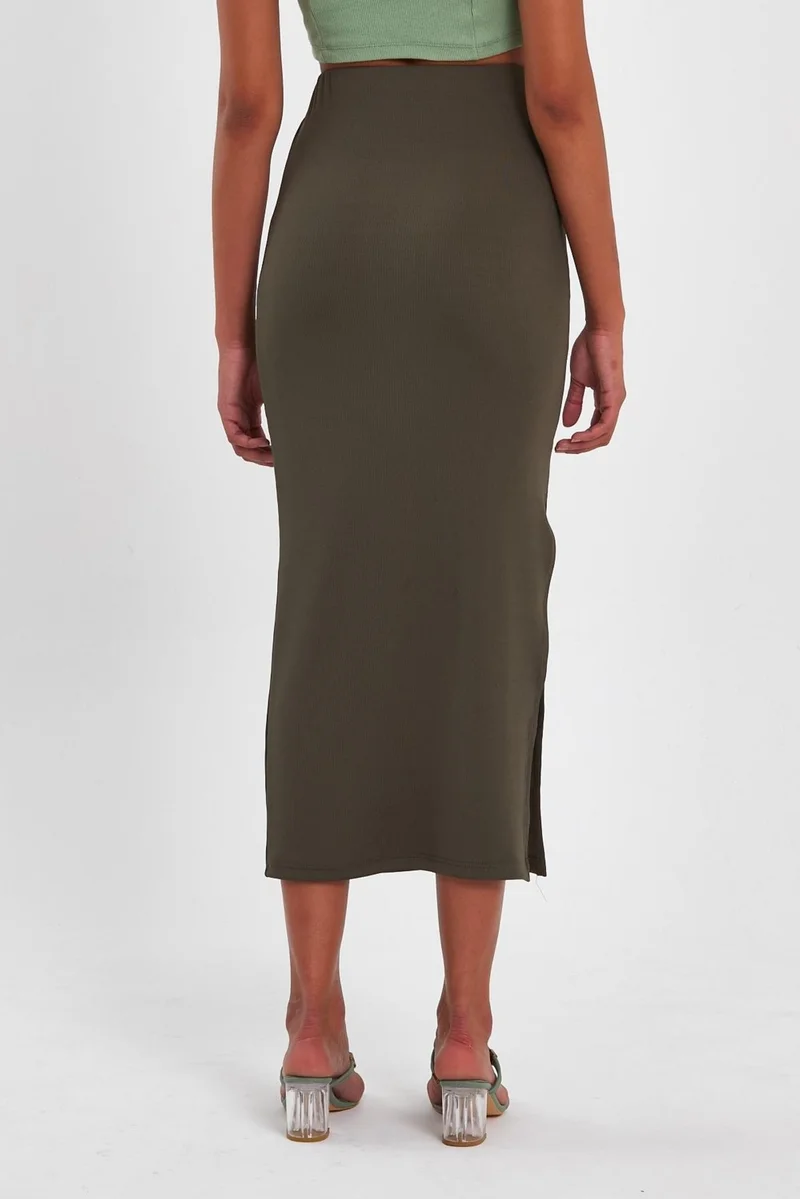 Alexander Gardi Long Pencil Skirt with Slit (B23-00129)