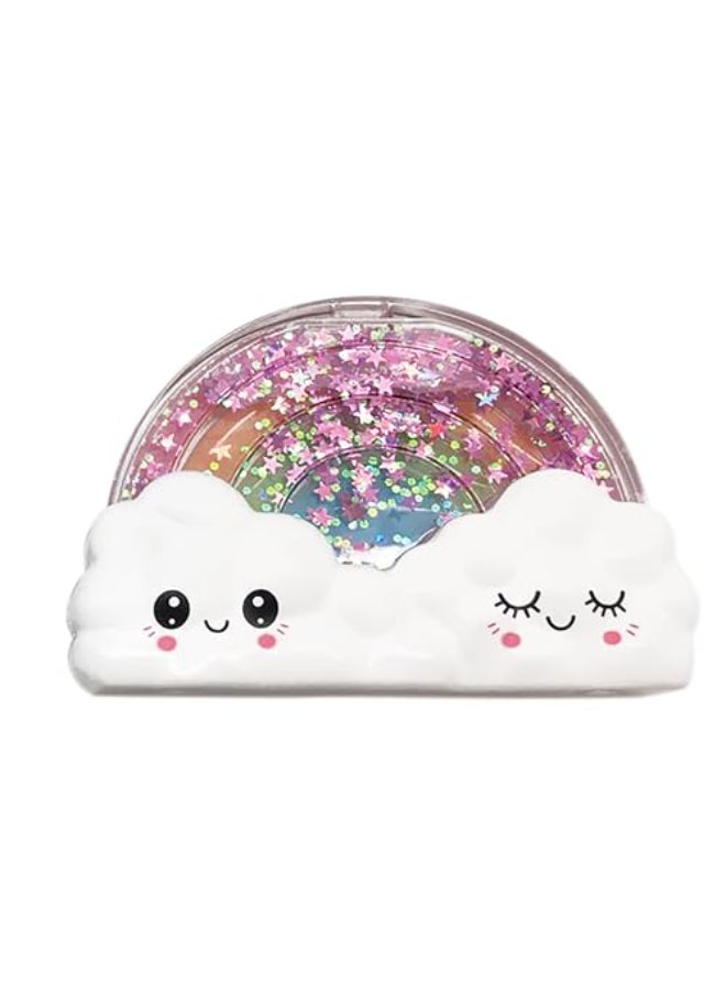 iscream Happiest Rainbow Strawberry Scented Solid Lip Gloss in Glitter Case - Image 4