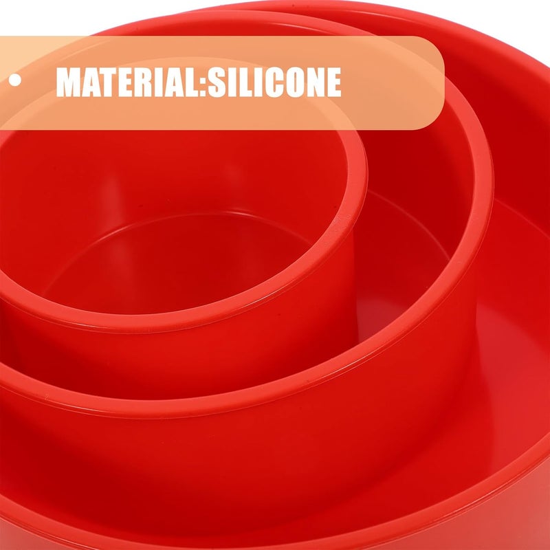 Round Silicone Cake Pans, Flexible Silicone Bakeware Set, Cake Molds for Layer, Cheese, and Chiffon, Suitable for Home and Professional Use - Image 4