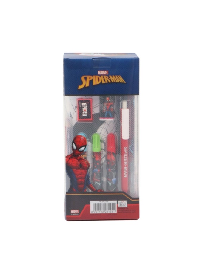 First Kid Spiderman Kids Activity Box with Metal Pencil Case Multicolour 24 x 9.5 x 11 cm FK-SP-2104 - Image 2