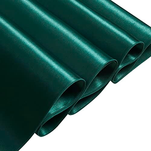 Counfeisly 1 Pack Satin Table Cover Silkly Soft Table Cloth, Satin Dining Table Cloths for Wedding Banquet Table Decoration, Dining Room, Indoor and Outdoor Use, 60 x 102 Inches, Blackish Green - Image 2