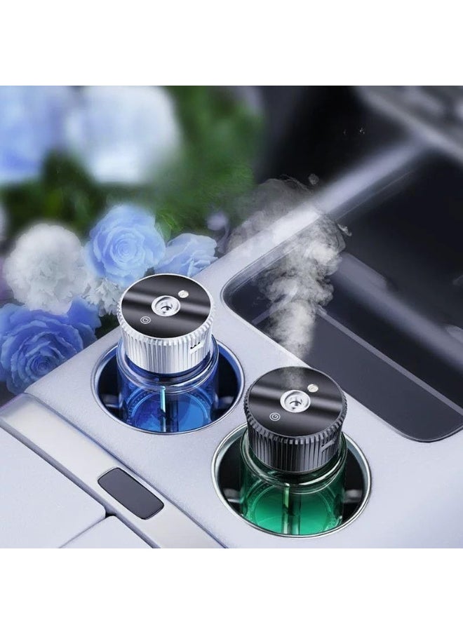 Generic Car Fragrance Classic Cologne Essential Oil Car Humidifier Diffuser - Green Car Humidifier Aromatherapy Essential Oil Diffuser USB Cool Mist Mini Portable Diffuser for Car Home Office Bedroom  - Image 4