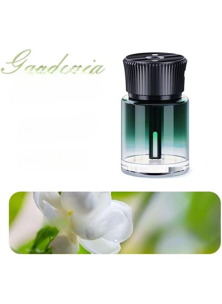 Generic Car Fragrance Classic Cologne Essential Oil Car Humidifier Diffuser - Green Car Humidifier Aromatherapy Essential Oil Diffuser USB Cool Mist Mini Portable Diffuser for Car Home Office Bedroom  - Image 2