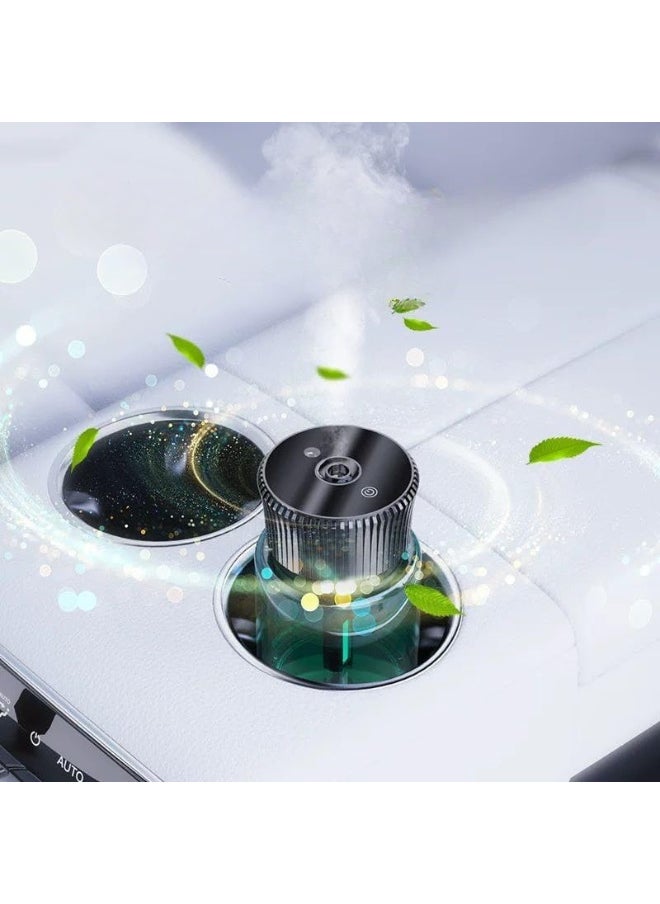 Generic Car Fragrance Classic Cologne Essential Oil Car Humidifier Diffuser - Green Car Humidifier Aromatherapy Essential Oil Diffuser USB Cool Mist Mini Portable Diffuser for Car Home Office Bedroom  - Image 3