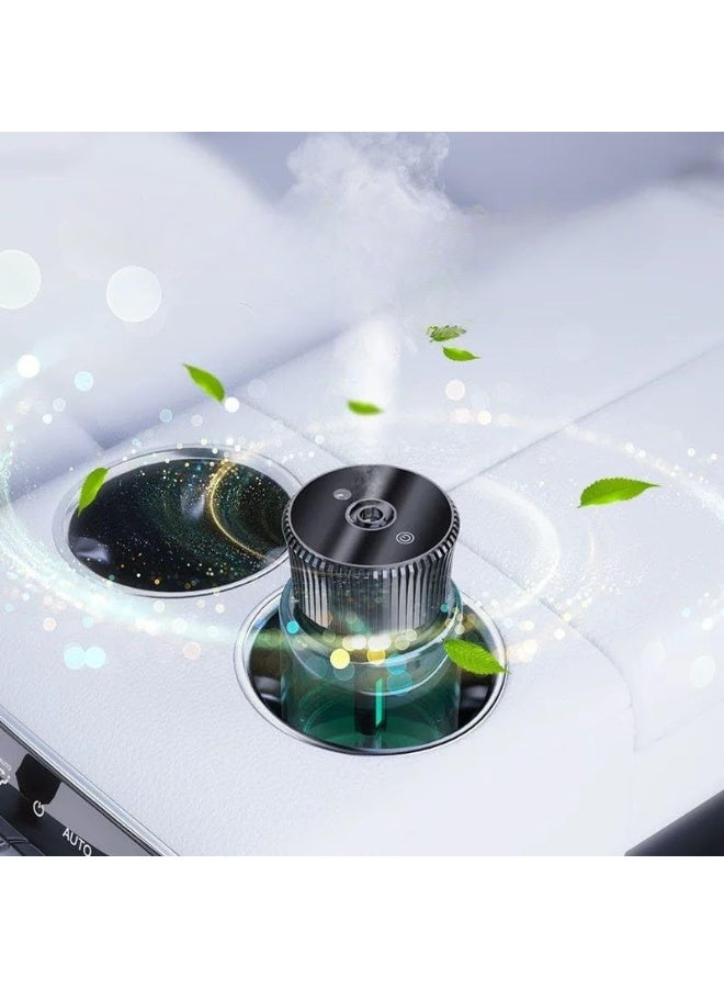 Car Fragrance Classic Cologne Essential Oil Car Humidifier Diffuser - Green Car Humidifier Aromatherapy Essential Oil Diffuser USB Cool Mist Mini Portable Diffuser for Car Home Office Bedroom - Image 2