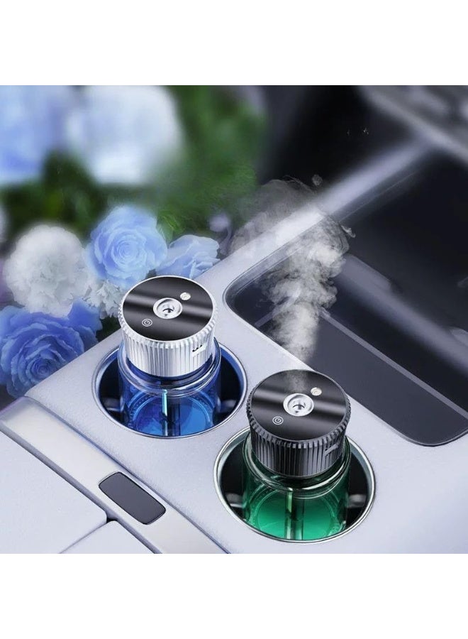 Car Fragrance Classic Cologne Essential Oil Car Humidifier Diffuser - Green Car Humidifier Aromatherapy Essential Oil Diffuser USB Cool Mist Mini Portable Diffuser for Car Home Office Bedroom - Image 3