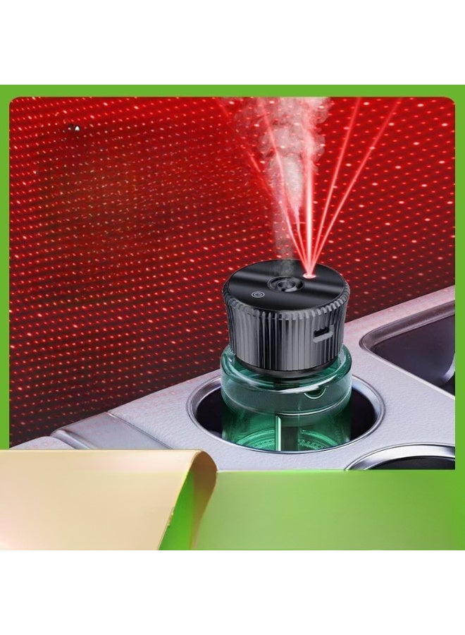 Car Fragrance Classic Cologne Essential Oil Car Humidifier Diffuser - Green Car Humidifier Aromatherapy Essential Oil Diffuser USB Cool Mist Mini Portable Diffuser for Car Home Office Bedroom - Image 4