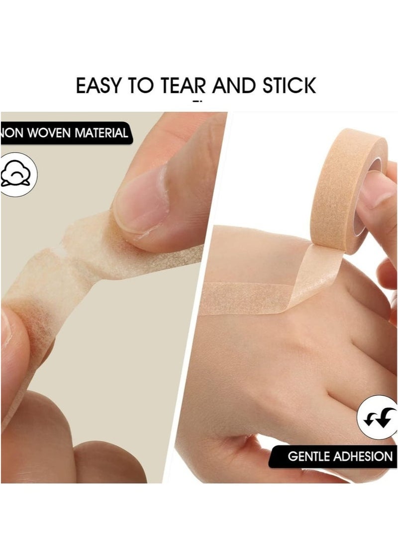 BAEKO 8 Rolls Flexible Skin Tape Breathable Nose Tape，Micropore Tape, Paper tape medical, Self Adhesive First Aid Bandages for Wound Injuries Swelling (0.5 in x 10 Yd) - Image 2
