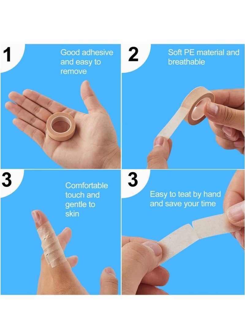 BAEKO 8 Rolls Flexible Skin Tape Breathable Nose Tape，Micropore Tape, Paper tape medical, Self Adhesive First Aid Bandages for Wound Injuries Swelling (0.5 in x 10 Yd) - Image 5