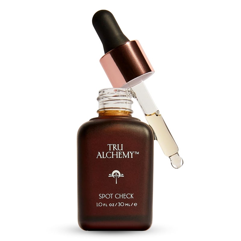Tru Alchemy Spot Check Dark Spot Remover For Face  Niacinamide Hyaluronic Acid Lactic  Glycolic Acid Serum  Age Spot Remover for Face for Women  1 fl oz30 ml