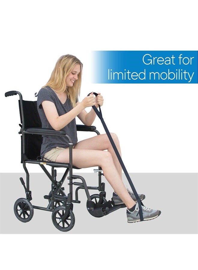 RMS 42 Inch Long Leg Lifter - Durable & Rigid Hand Strap & Foot Loop - Ideal Mobility Tool for Wheelchair, Hip & Knee Replacement Surgery  - Image 2