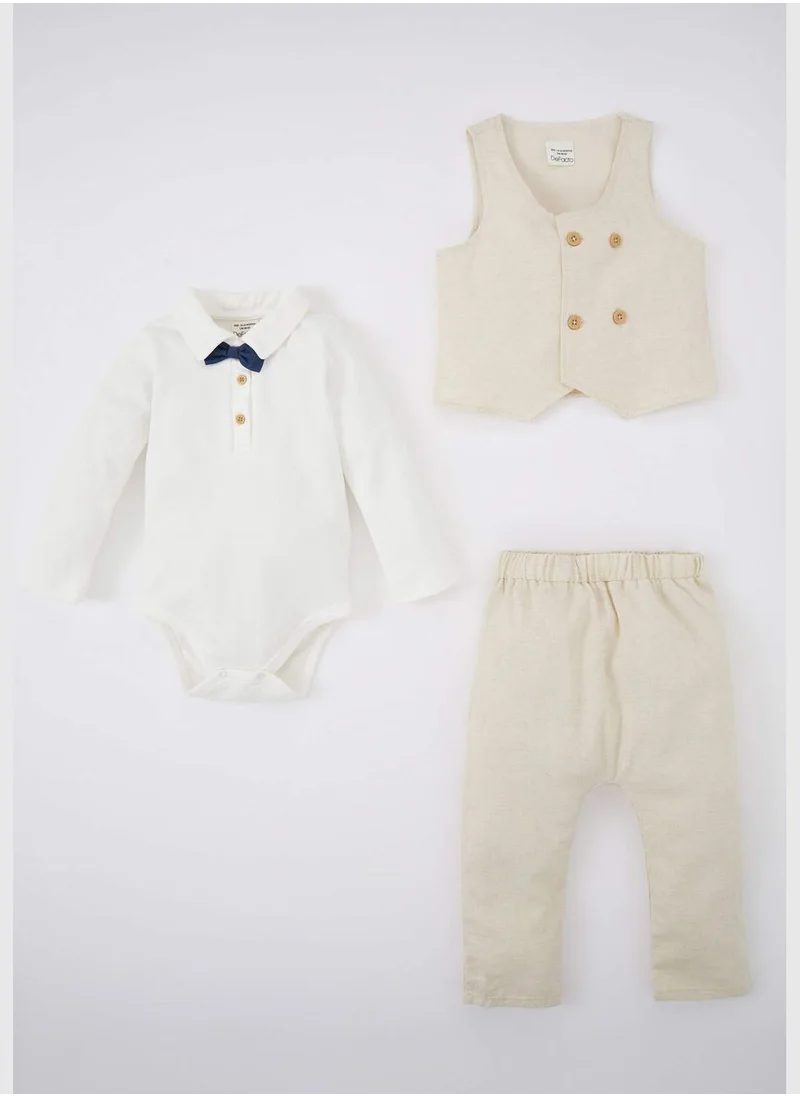 DeFacto 3 Pack BabyBoy Long Sleeve Knitted Set