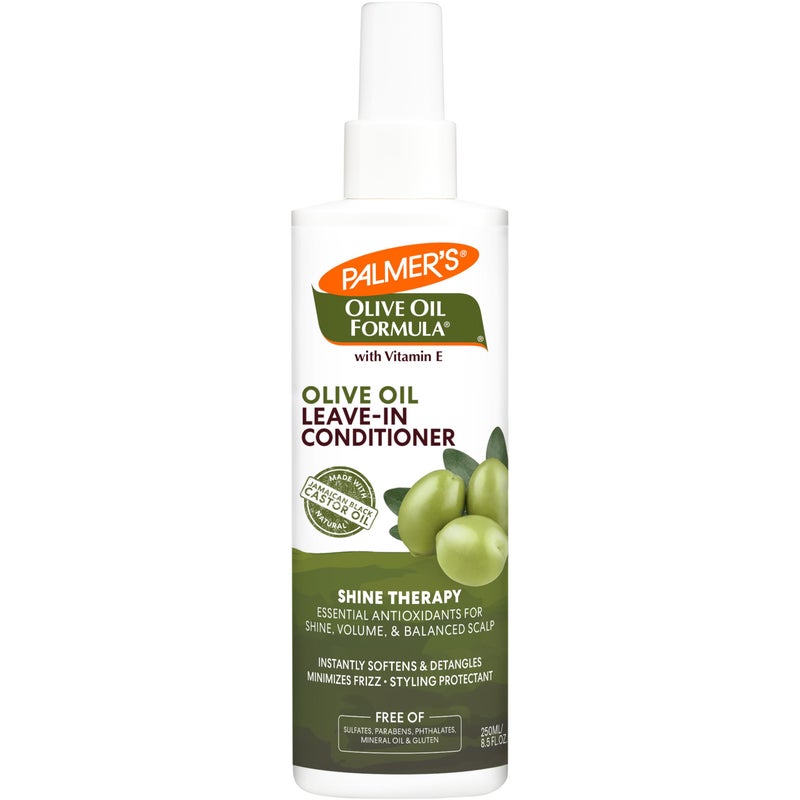 Palmer's Olive Oil Formula Leave In Conditioner Spray, Shine Therapy, Instantly Detangle, Soften and Smooth Textured and Curly Hair, 8.5 Ounces - Image 1