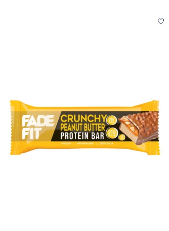 FADE FIT Crunchy Peanut Butter Protein Bars, 55g, Box of 20 - Image 2