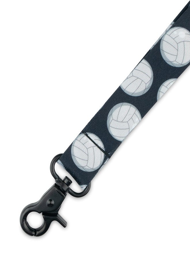Limeloot Volleyball Lanyard for Keys, ID, Badges or Accessories - Premium Lanyard with Quick Release Buckle and Black Metal Clasp - Image 2