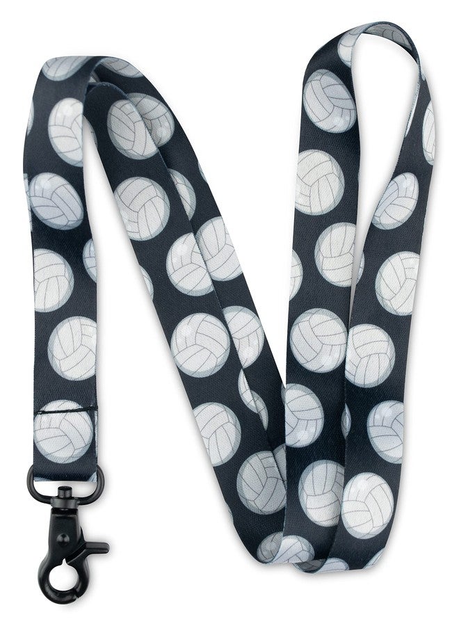 Limeloot Volleyball Lanyard for Keys, ID, Badges or Accessories - Premium Lanyard with Quick Release Buckle and Black Metal Clasp - Image 1