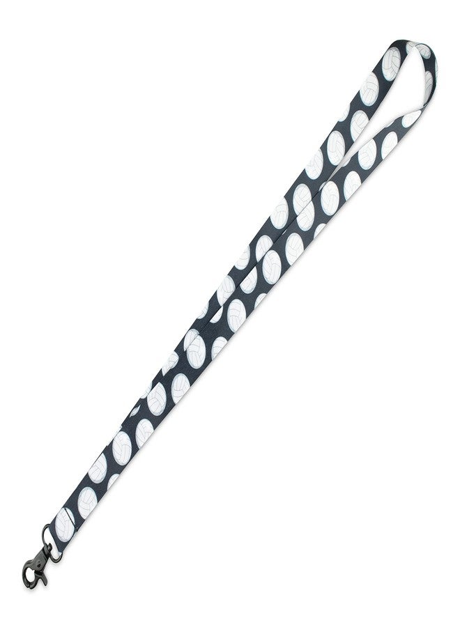 Limeloot Volleyball Lanyard for Keys, ID, Badges or Accessories - Premium Lanyard with Quick Release Buckle and Black Metal Clasp - Image 3
