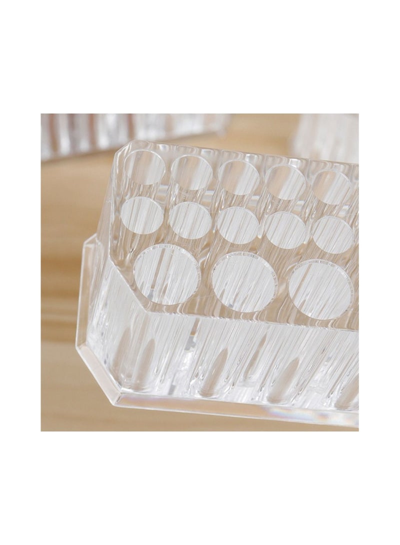 26 Holes Cosmetic Brushes Storage Box Acrylic Holder Organizer Beauty Container Makeup Brushes Pens Tool Kit Display Shelf Holder - Image 5