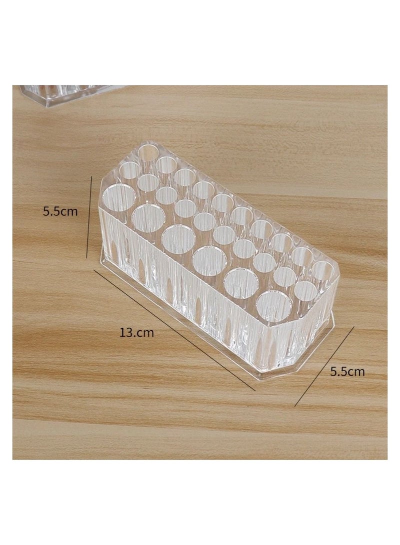 26 Holes Cosmetic Brushes Storage Box Acrylic Holder Organizer Beauty Container Makeup Brushes Pens Tool Kit Display Shelf Holder - Image 3