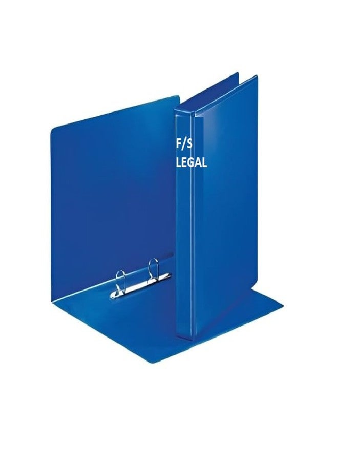 VAVIA Plastic File Folder 2D Ring Binder F/S Legal Size Tough & Durable Ring Binder Box Board File Blue - 4 - Image 5