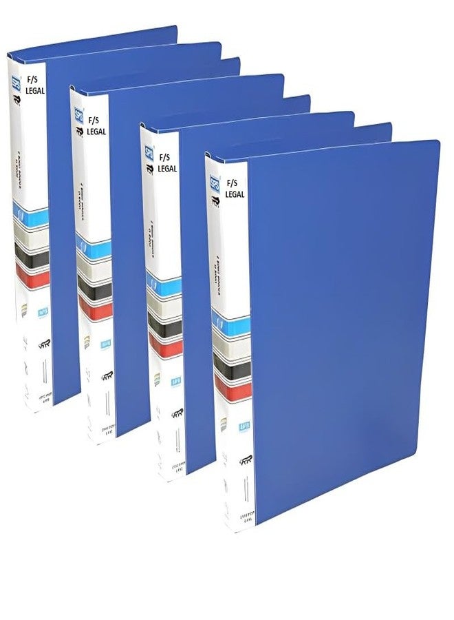 VAVIA Plastic File Folder 2D Ring Binder F/S Legal Size Tough & Durable Ring Binder Box Board File Blue - 4 - Image 1