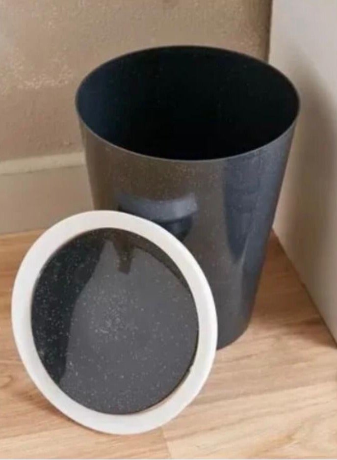 Black Swing Lid Waste Bin 8.5L  - Image 2