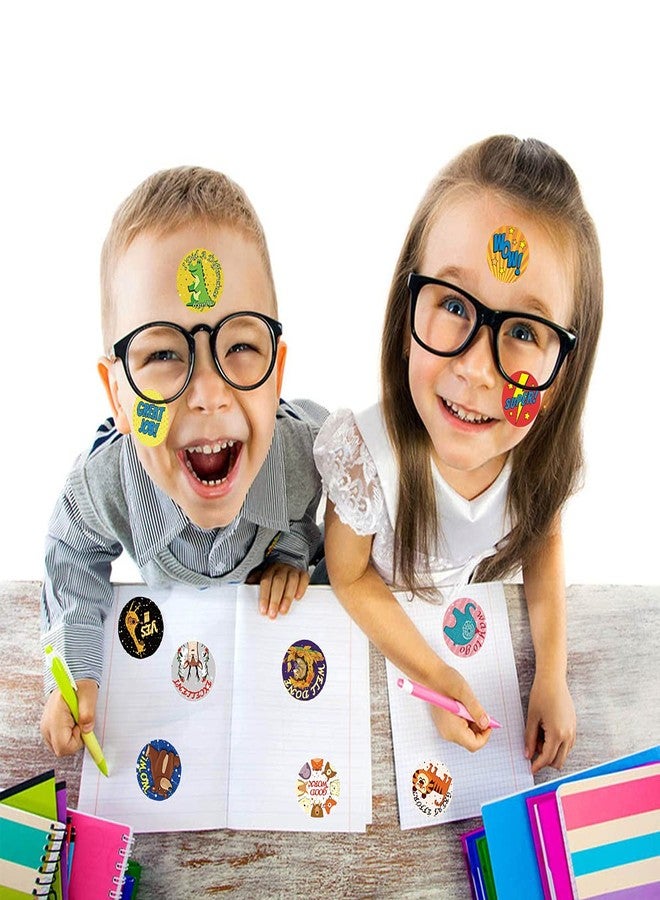 YRMJ 2000 Pieces 1 Inch Reward Stickers for Teachers Motivational for Children,Self-Adhesive Labels Fun Motivational Stickers for Student,4 Rolls 32 Styles Labels - Image 4