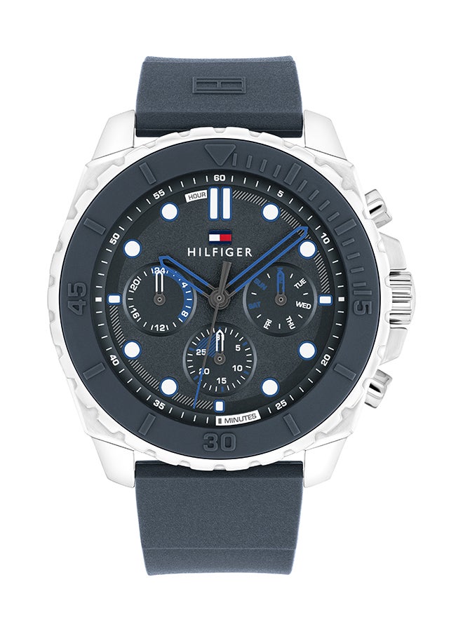 TOMMY HILFIGER ROUND ANALOG MEN'S BLUE CASE WATCH - 1710687 - Image 1