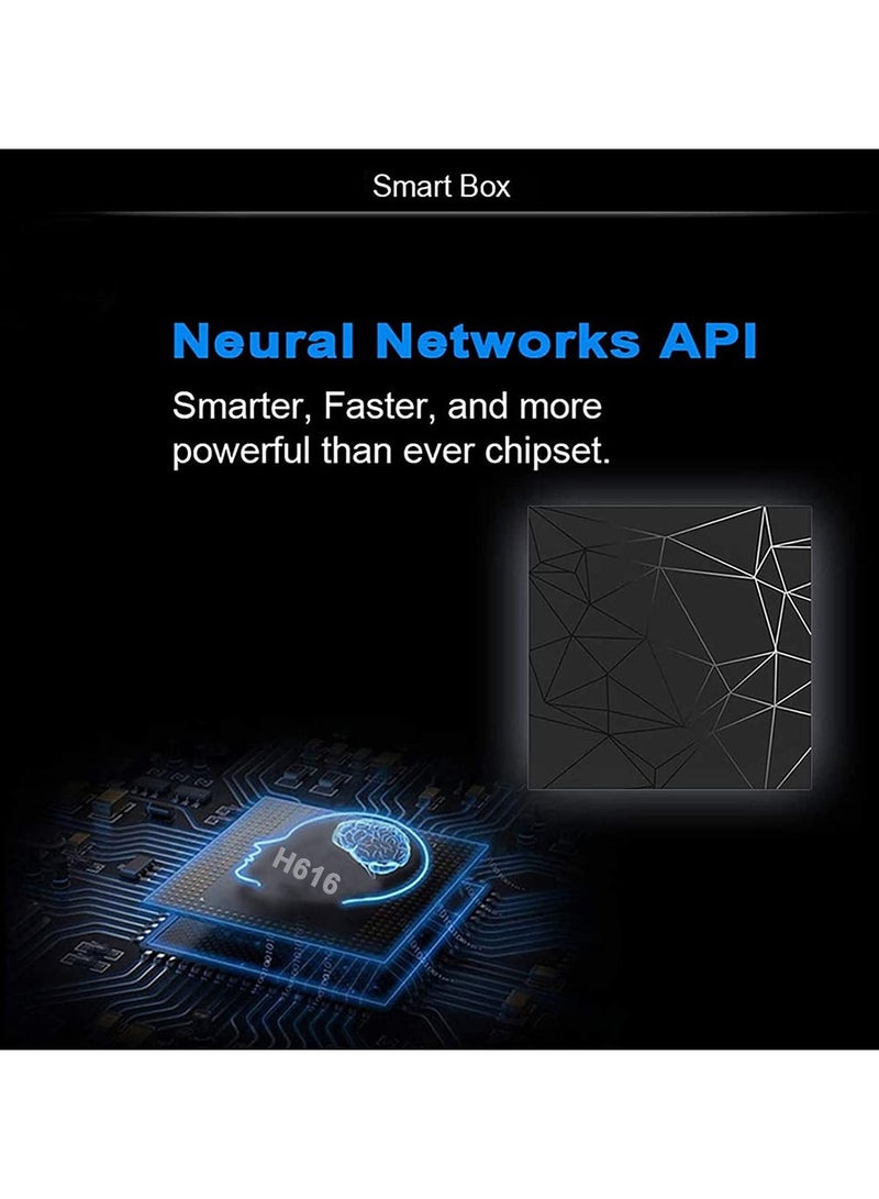 جوشبيرغ جهاز تلفزيون ذكي - أندرويد 10 - سعة 4 جيجابايت + 32 جيجابايت - أجهزة بث للتلفزيون - جهاز استقبال شبكي - يدعم دقة 6K H.265 HD - مشغلات وسائط بث مع جهاز تحكم عن بُعد. - Image 2